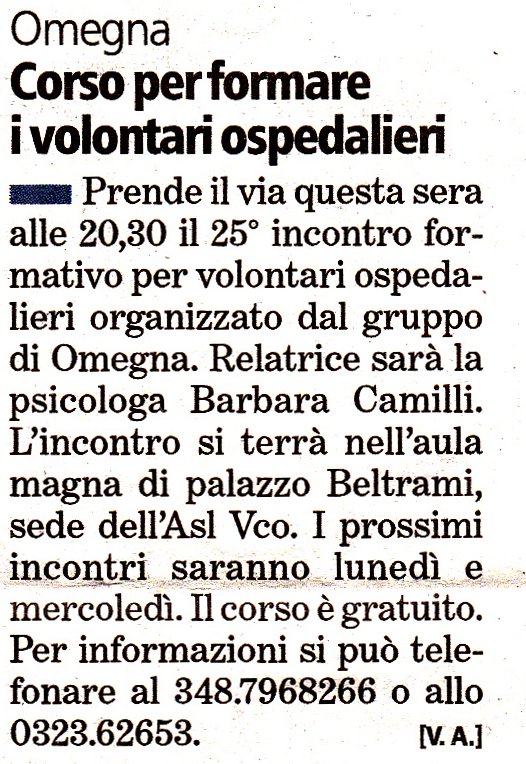 Citazione sul giornale della Citazione sul giornale della Dott.ssa Barbara Camilli 1