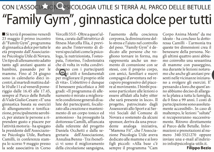 Citazione sul giornale della Citazione sul giornale della Dott.ssa Barbara Camilli 2