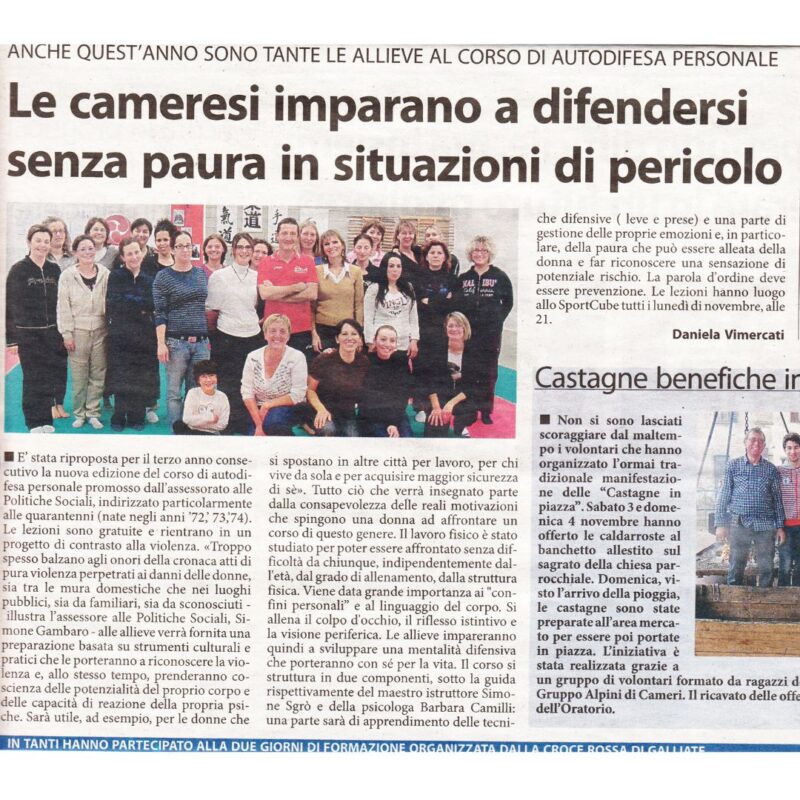 Citazione sul giornale della Citazione sul giornale della Dott.ssa Barbara Camilli 6