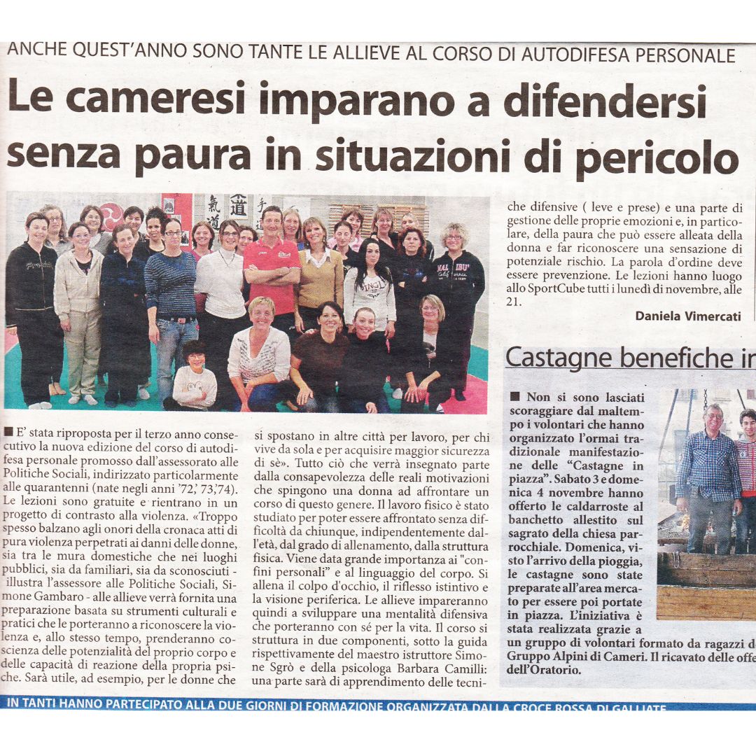 Citazione sul giornale della Citazione sul giornale della Dott.ssa Barbara Camilli 6